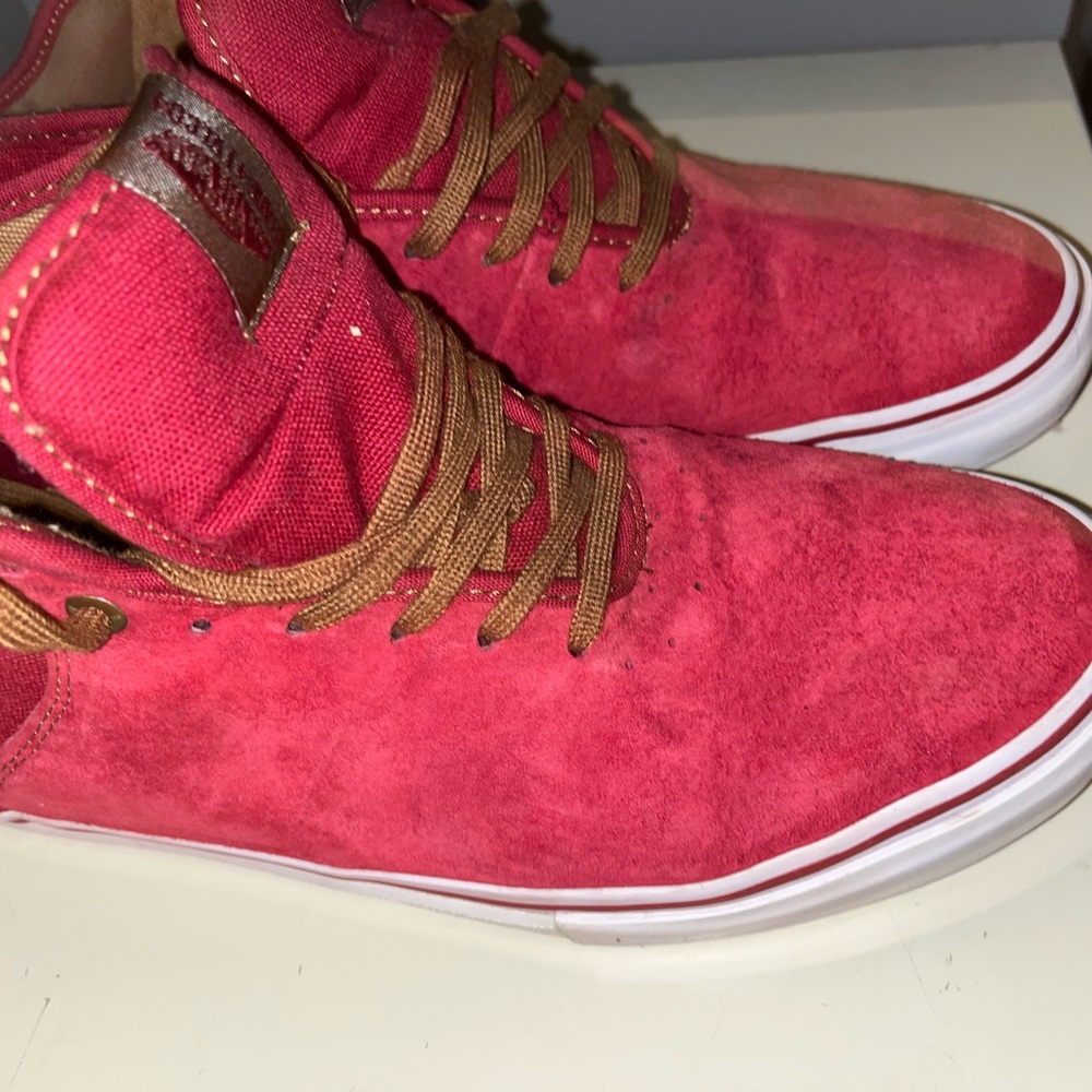 Vans Chukka Lows Stage 4 Mid Red Suede- Excellent Condition